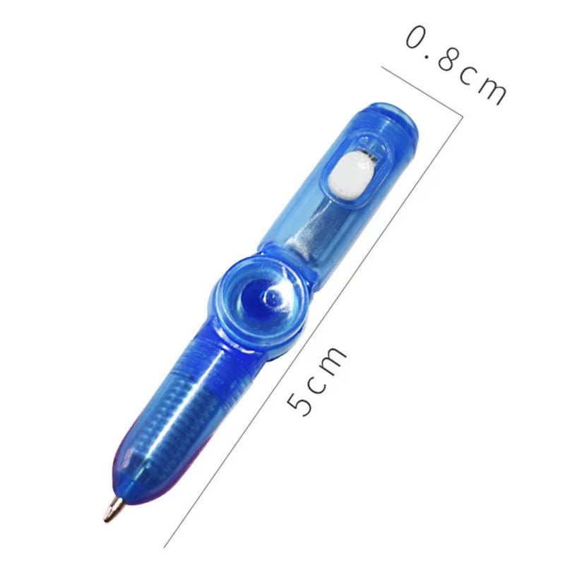 LED Pen Ball Pen Fidget Spinner Hand Glow in Dark Light EDC Stress Relief Toys Kids Toy Gift School Fidget Spinner